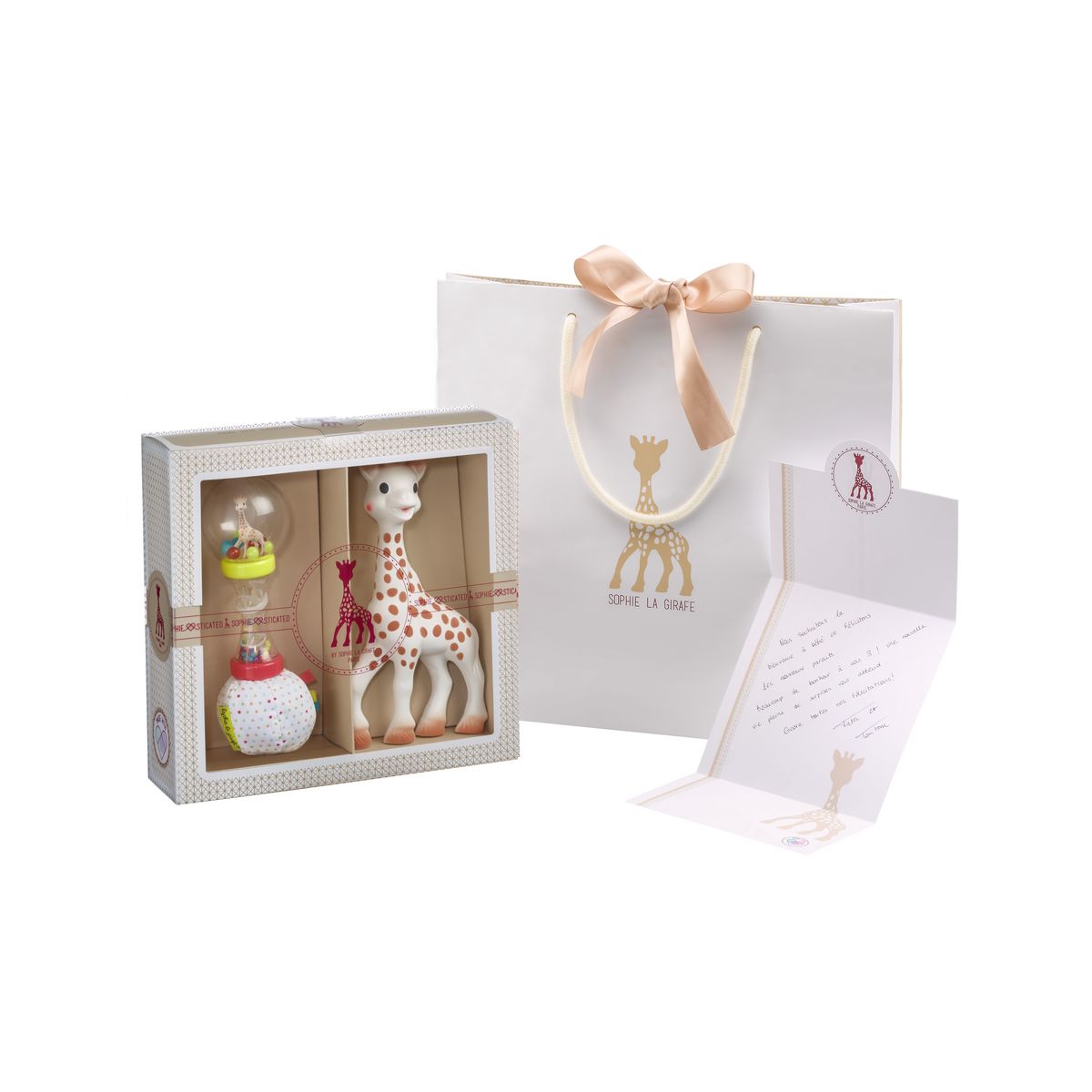VULLI Coffret Sophie la girafe + Soft maracas 