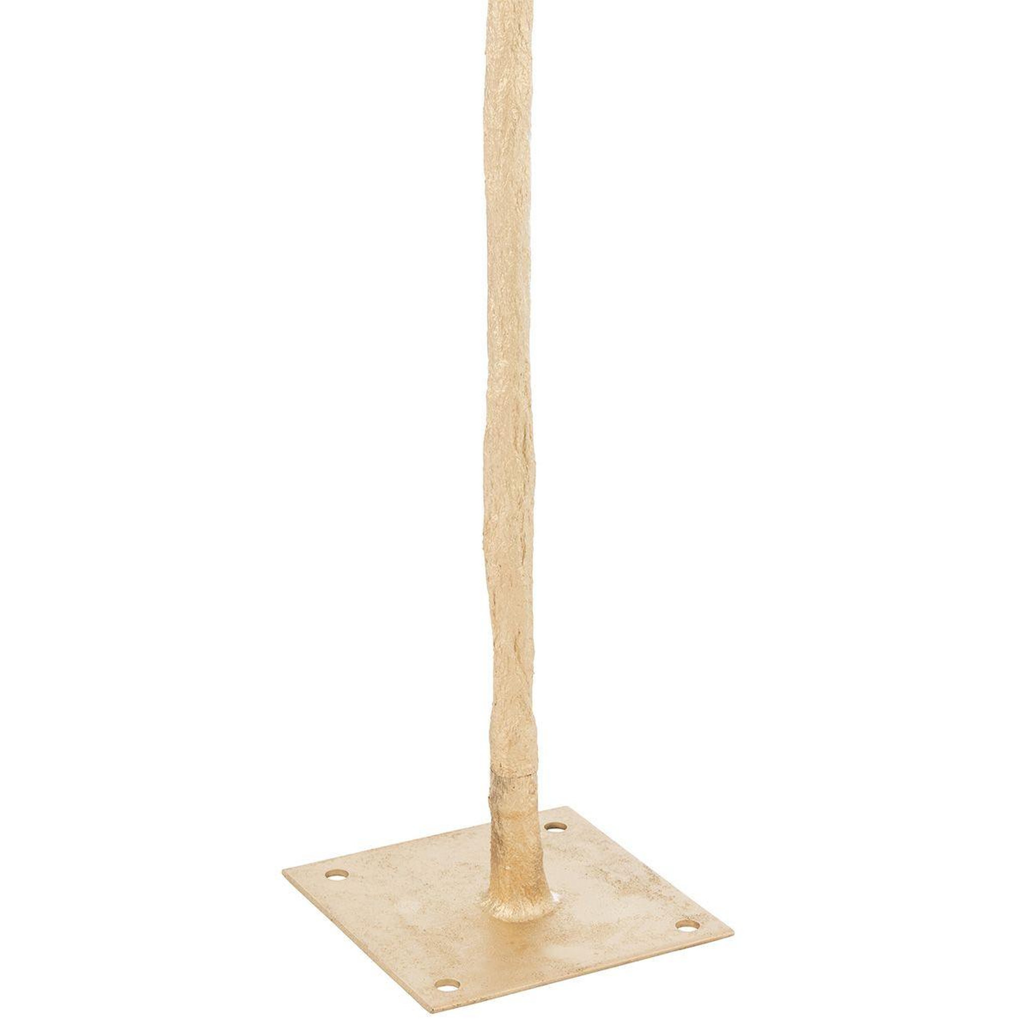 Voir la diapositive 3 : J-LINE Arbre déco en métal  plumes  190cm or & blanc