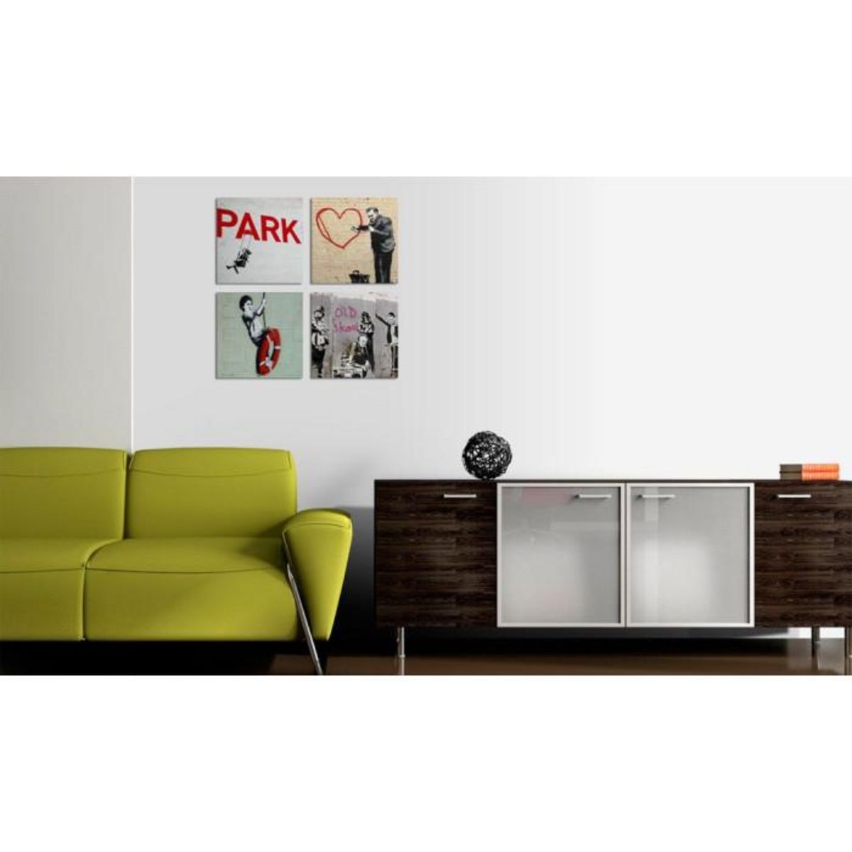 Paris Prix Tableau Imprimé  Banksy - Inspiration Urbaines