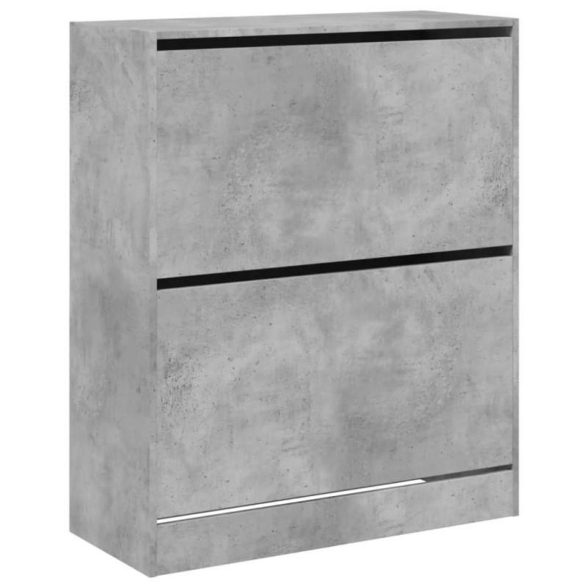 VIDAXL Armoire à chaussures gris béton 80x34x96,5 cm bois d ingénierie