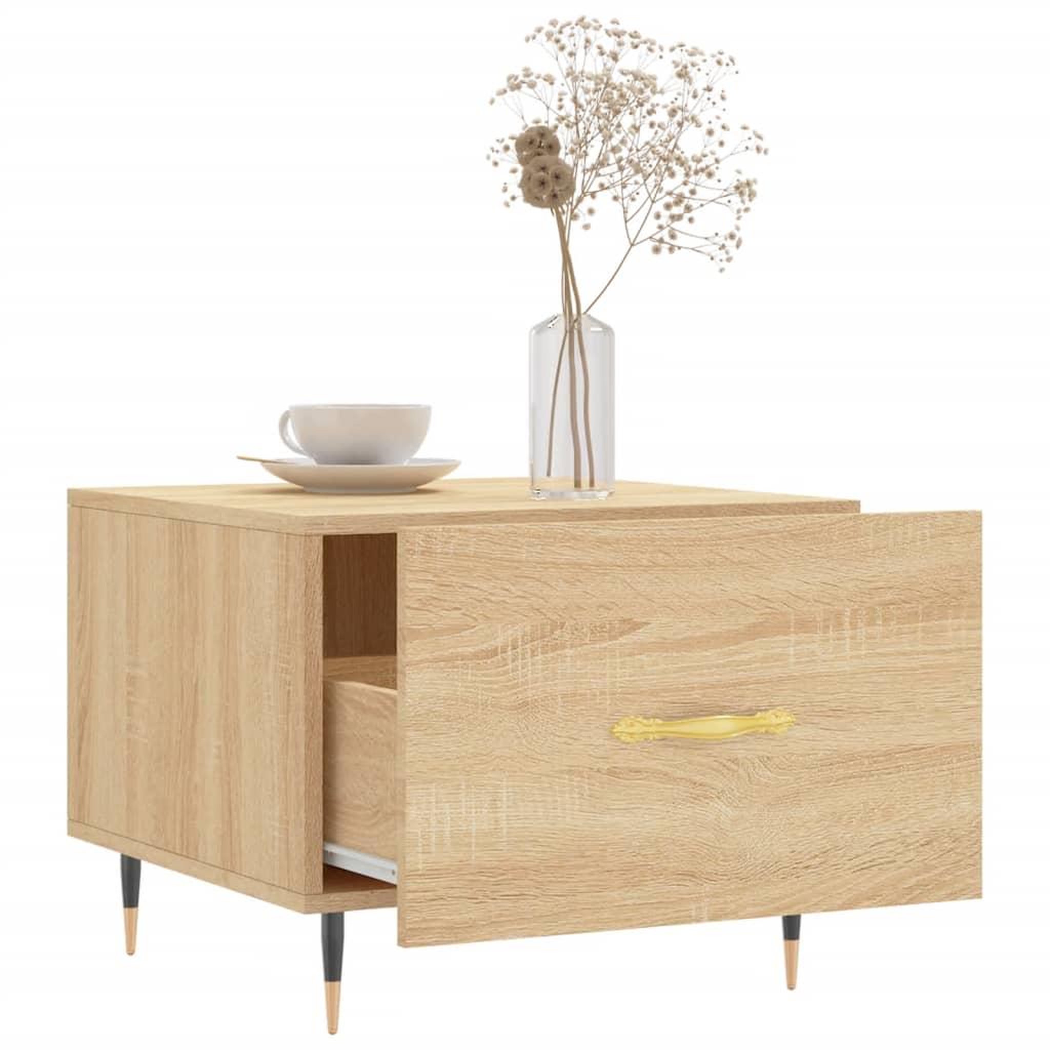 Voir la diapositive 4 : VIDAXL Tables basses 2 pcs chene sonoma 50x50x40 cm bois d'ingenierie