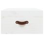 Voir la diapositive 5 : VIDAXL Table de chevet murale Blanc 40x29,5x22 cm