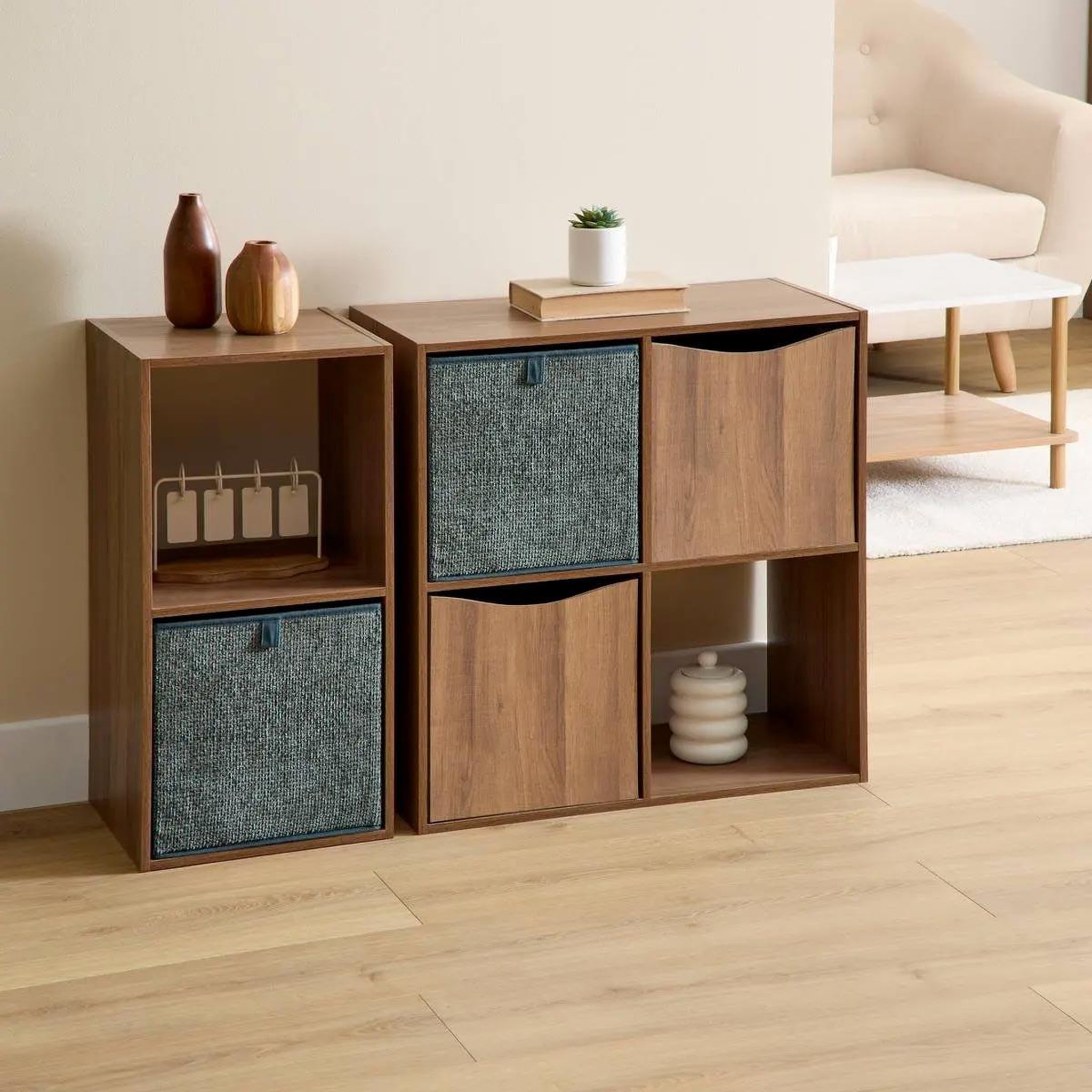 Voir la diapositive 2 : FIVE Boîte de rangement pliable  velvy  31x31cm kaki