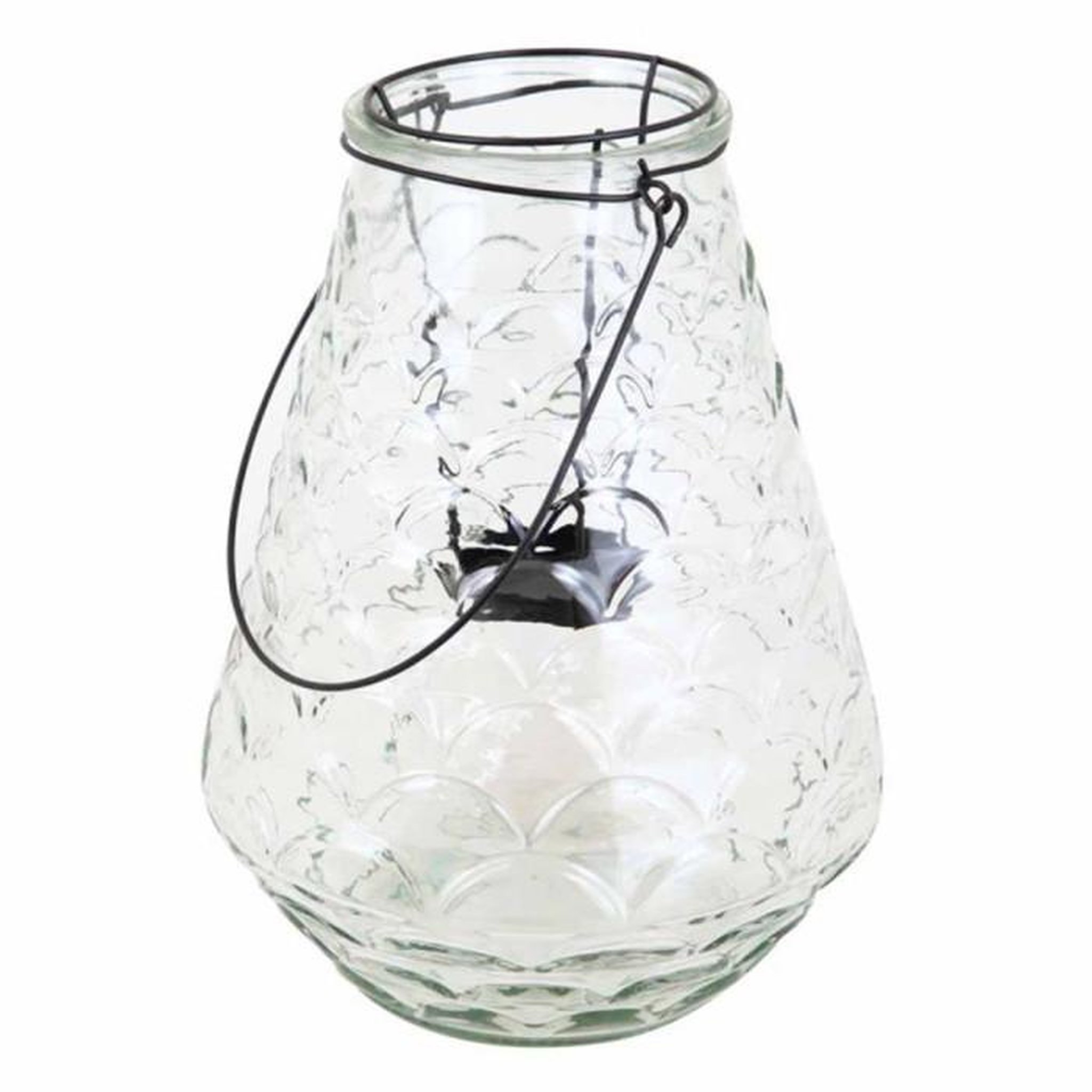 Paris Prix Lanterne Déco  Bleu Wave  30cm Transparent