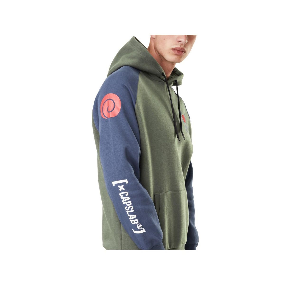 CAPSLAB Sweat à capuche homme Naruto Kakashi