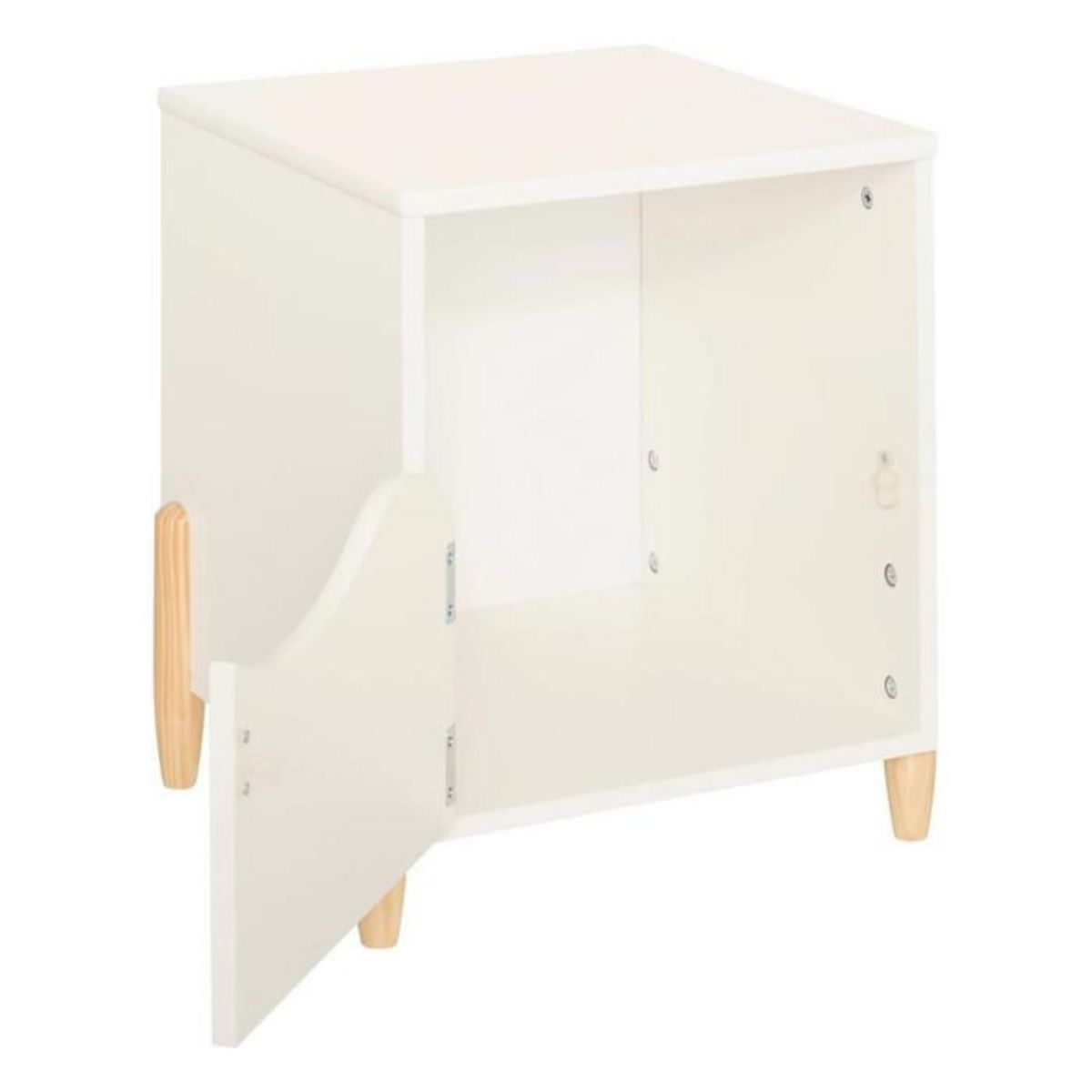 Atmosphera Kids Table de Chevet Enfant  Douceur  40cm Blanc