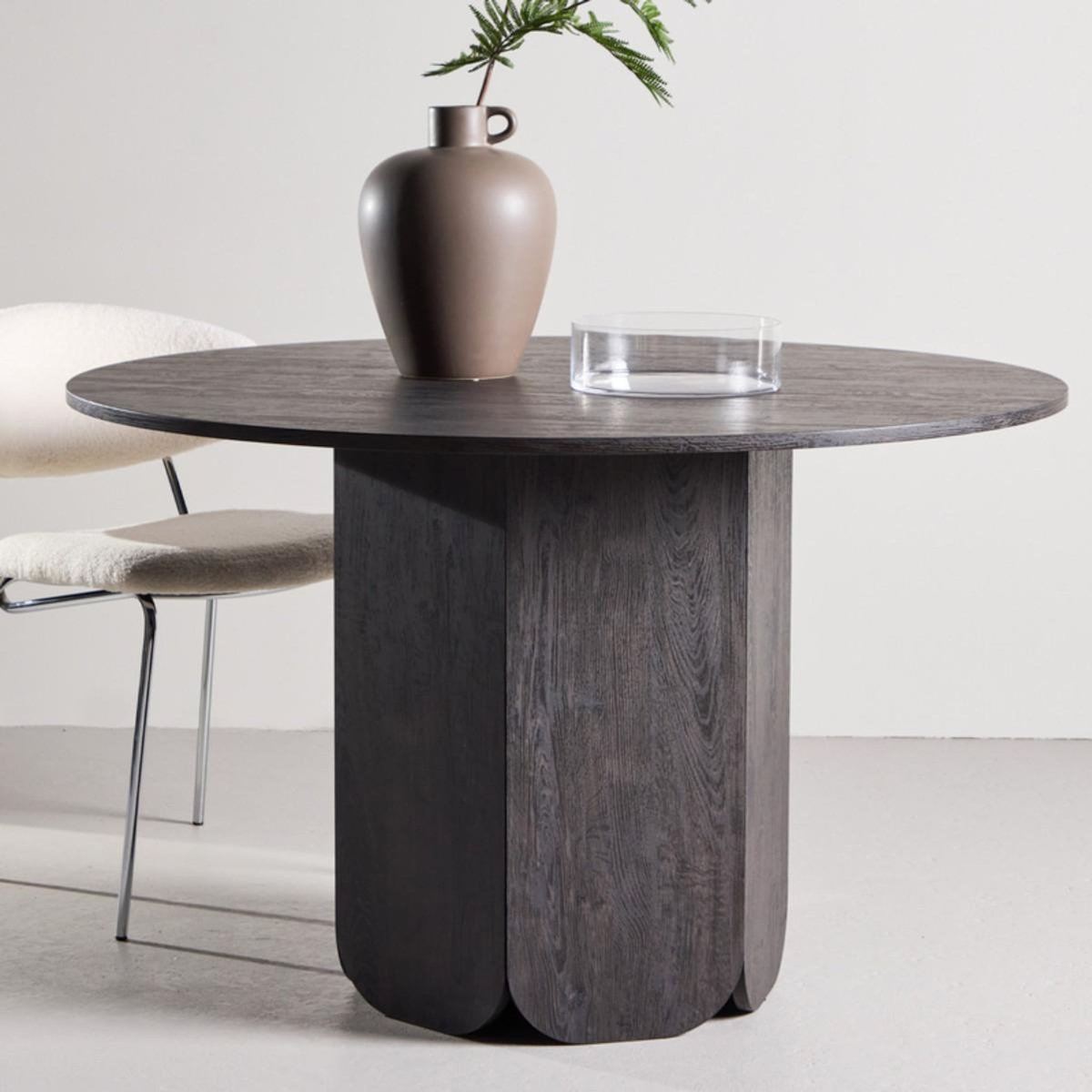 Paris Prix Table à Manger Ronde  Tekla  120cm Noir