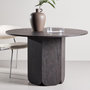 Voir la diapositive 4 : Paris Prix Table à Manger Ronde  Tekla  120cm Noir