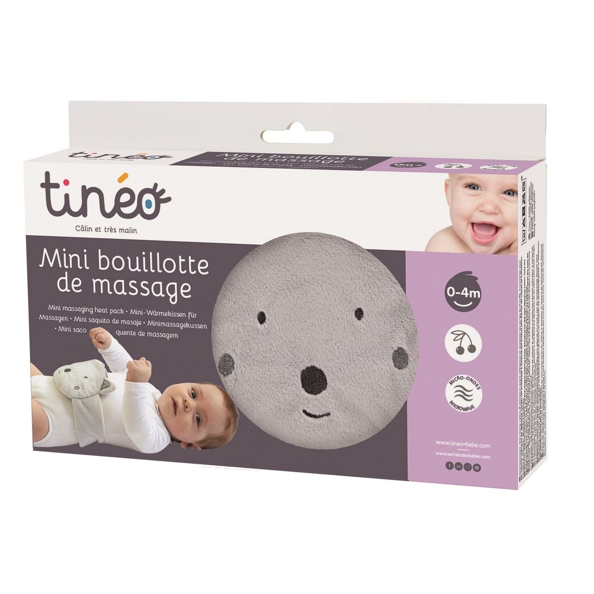 TINEO Mini bouillotte de massage bébé 
