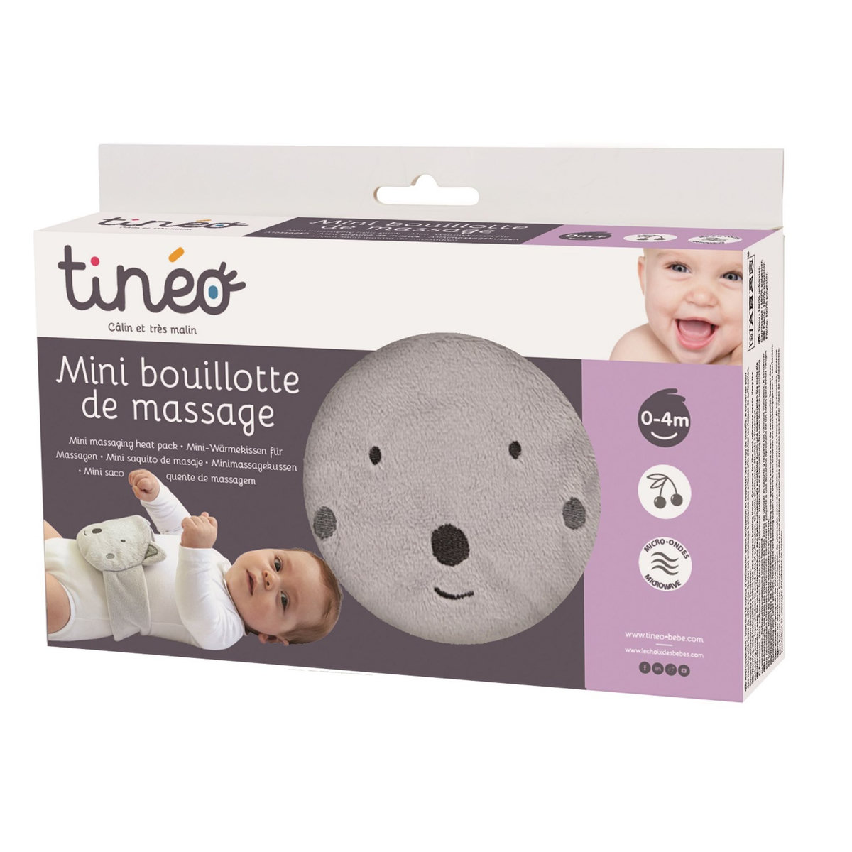 TINEO Mini bouillotte de massage bébé 