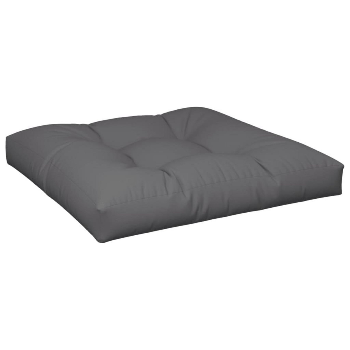 VIDAXL Coussins de palette lot de 2 anthracite tissu