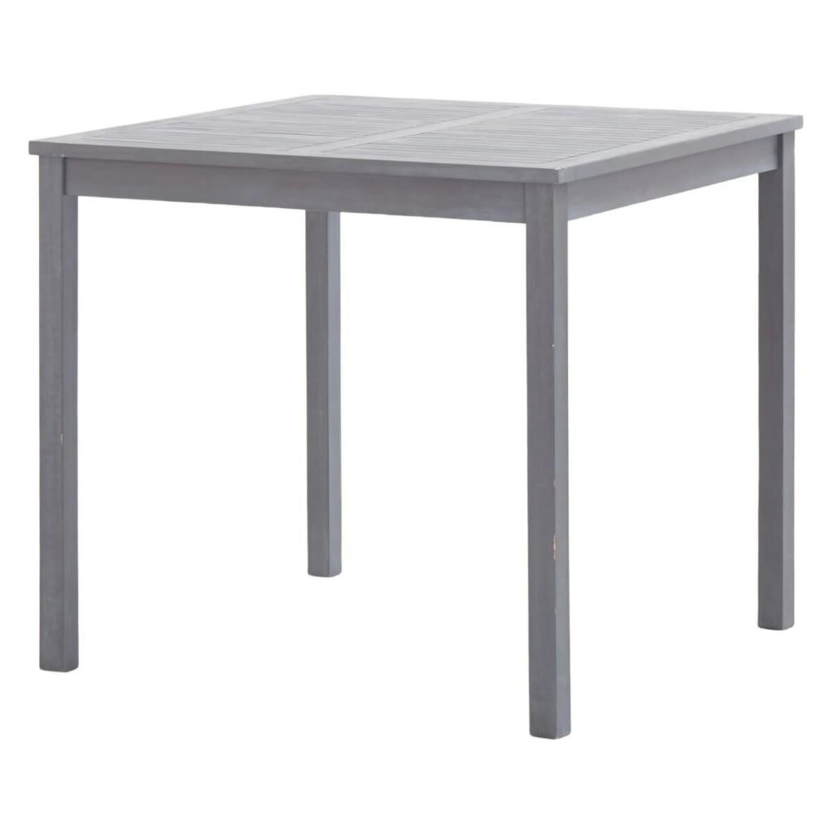 VIDAXL Table de jardin Gris 80x80x74 cm Bois d'acacia massif