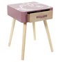 Voir la diapositive 2 : Paris Prix Table de Chevet  Madame Princesse  48cm Rose