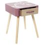 Voir la diapositive 2 : Paris Prix Table de Chevet  Madame Princesse  48cm Rose