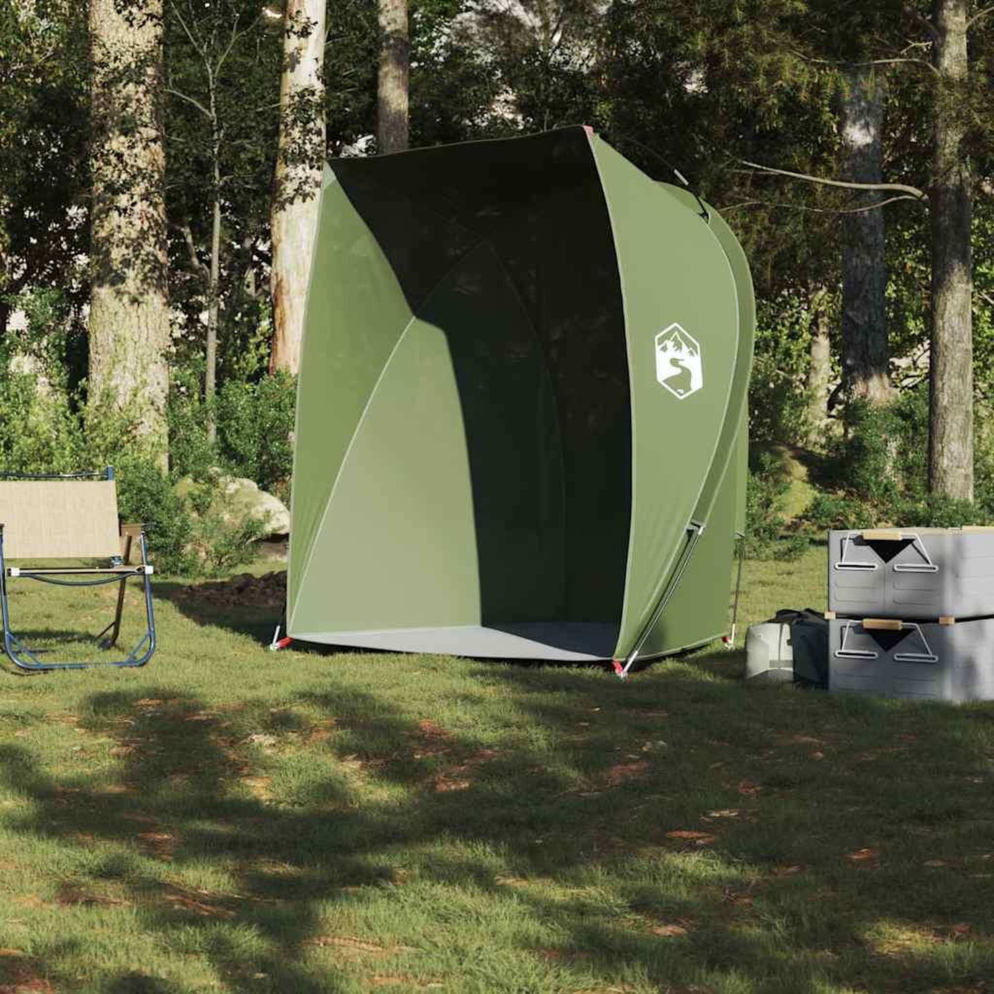 Voir la diapositive 3 : VIDAXL Tente de peche vert olive impermeable