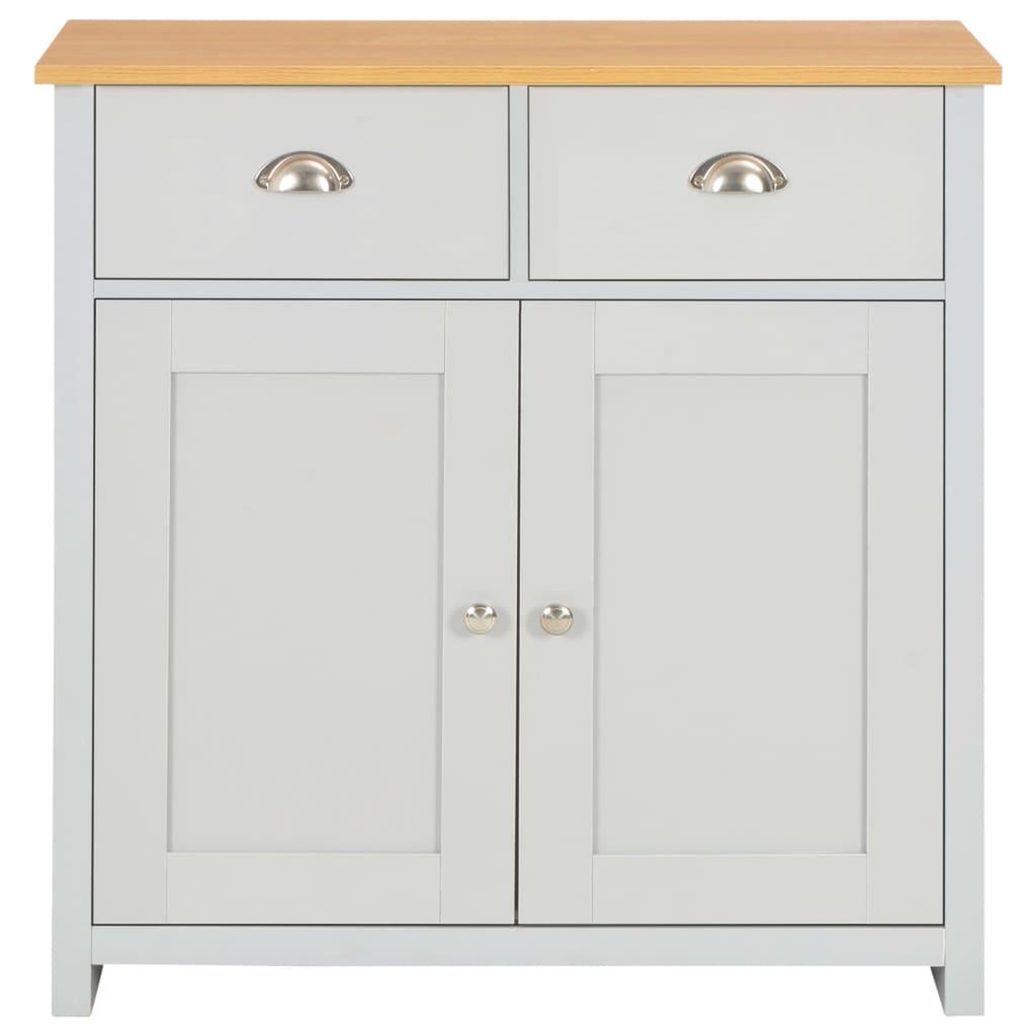 Voir la diapositive 3 : VIDAXL Buffet Gris 79x35x81 cm