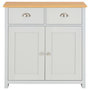 Voir la diapositive 3 : VIDAXL Buffet Gris 79x35x81 cm