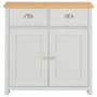 Voir la diapositive 3 : VIDAXL Buffet Gris 79x35x81 cm