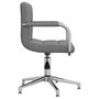 Voir la diapositive 4 : VIDAXL Chaise pivotante de bureau Gris clair Tissu