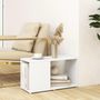 Voir la diapositive 3 : VIDAXL Meuble TV Blanc 60x24x32 cm Bois d'ingenierie