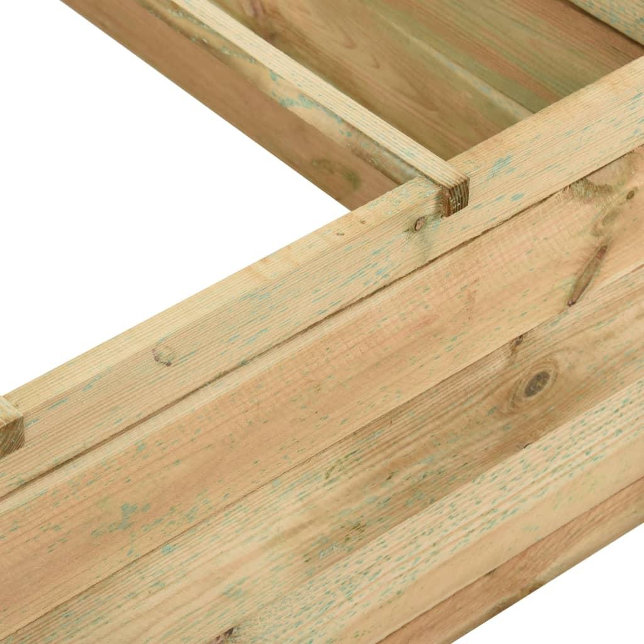 Voir la diapositive 5 : VIDAXL Jardiniere pour legumes Bois de pin impregne 197x100x40 cm