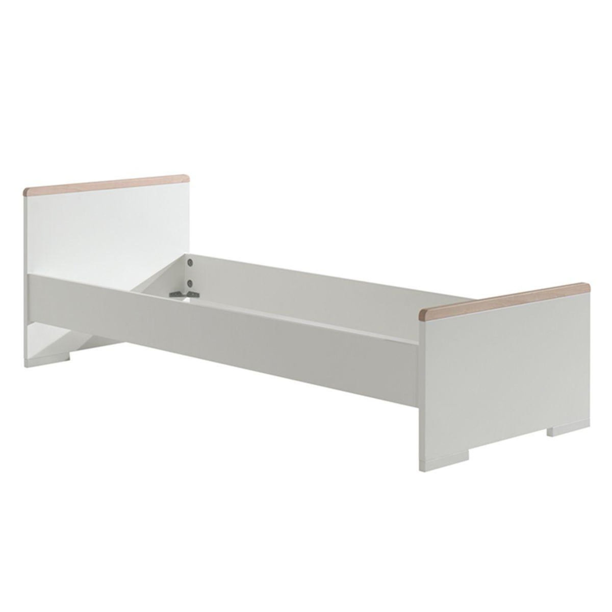 Paris Prix Pack - Lit Enfant, Chevet & Armoire 3 Portes  London  Blanc