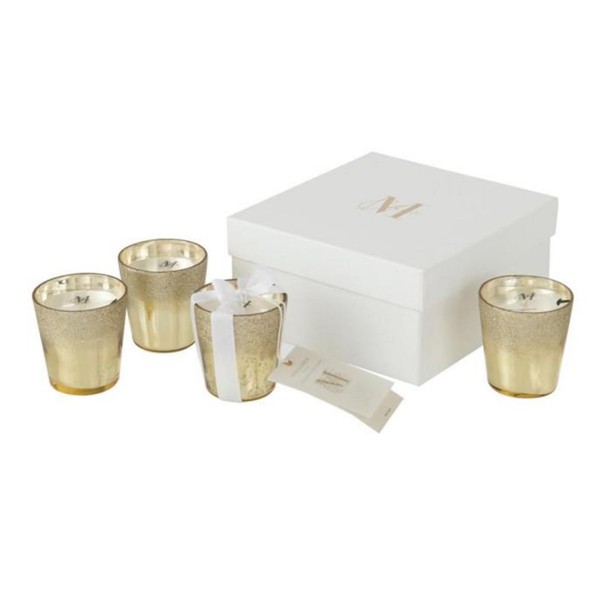 Paris Prix Lot de 4 Bougies Parfumées  Deluxe  7cm Oud Amber