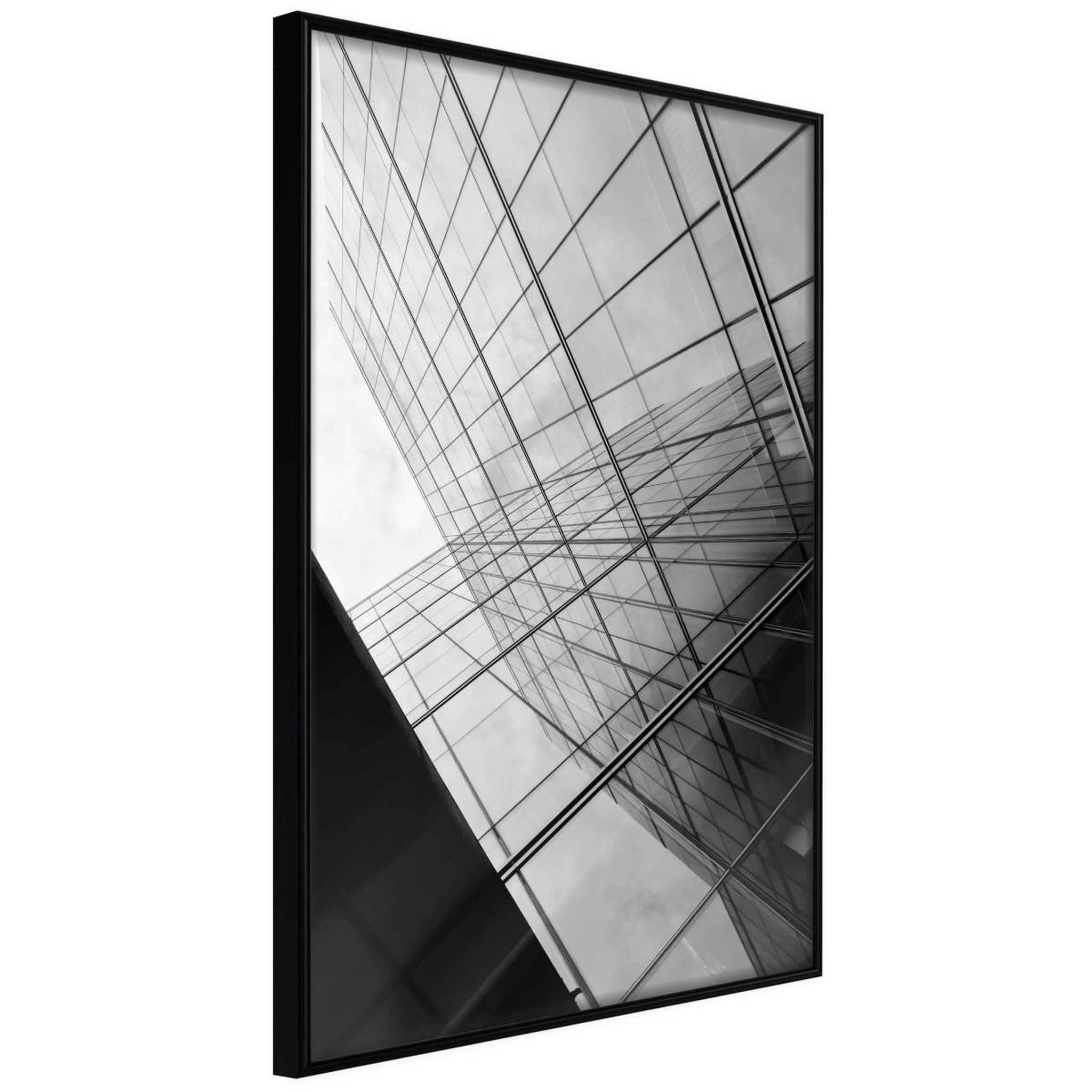 Paris Prix Affiche murale encadrée  steel and glass grey. Coloris disponibles : Noir, Jaune