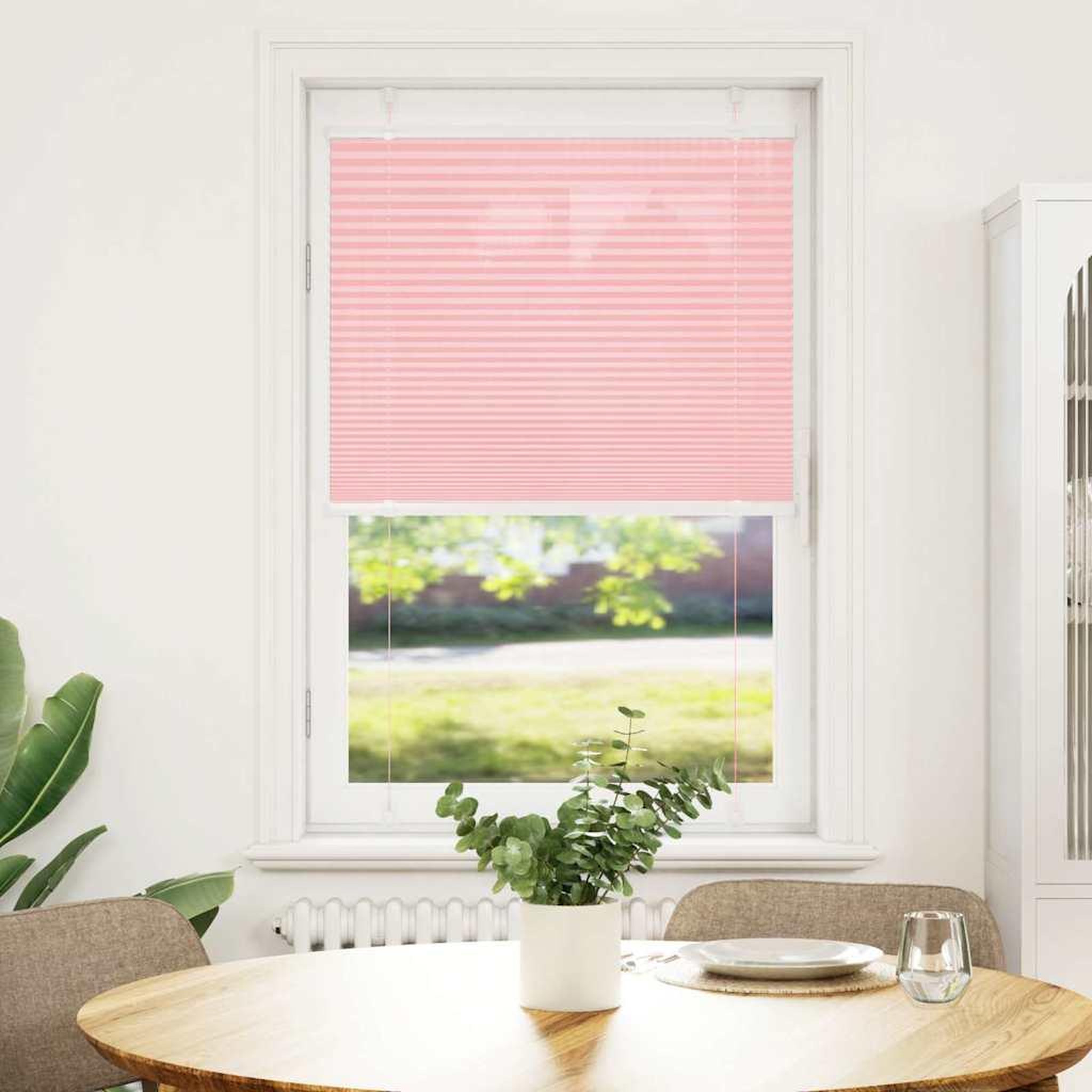 Voir la diapositive 2 : VIDAXL Store plisse rose 75x100 cm largeur du tissu 74,4 cm polyester