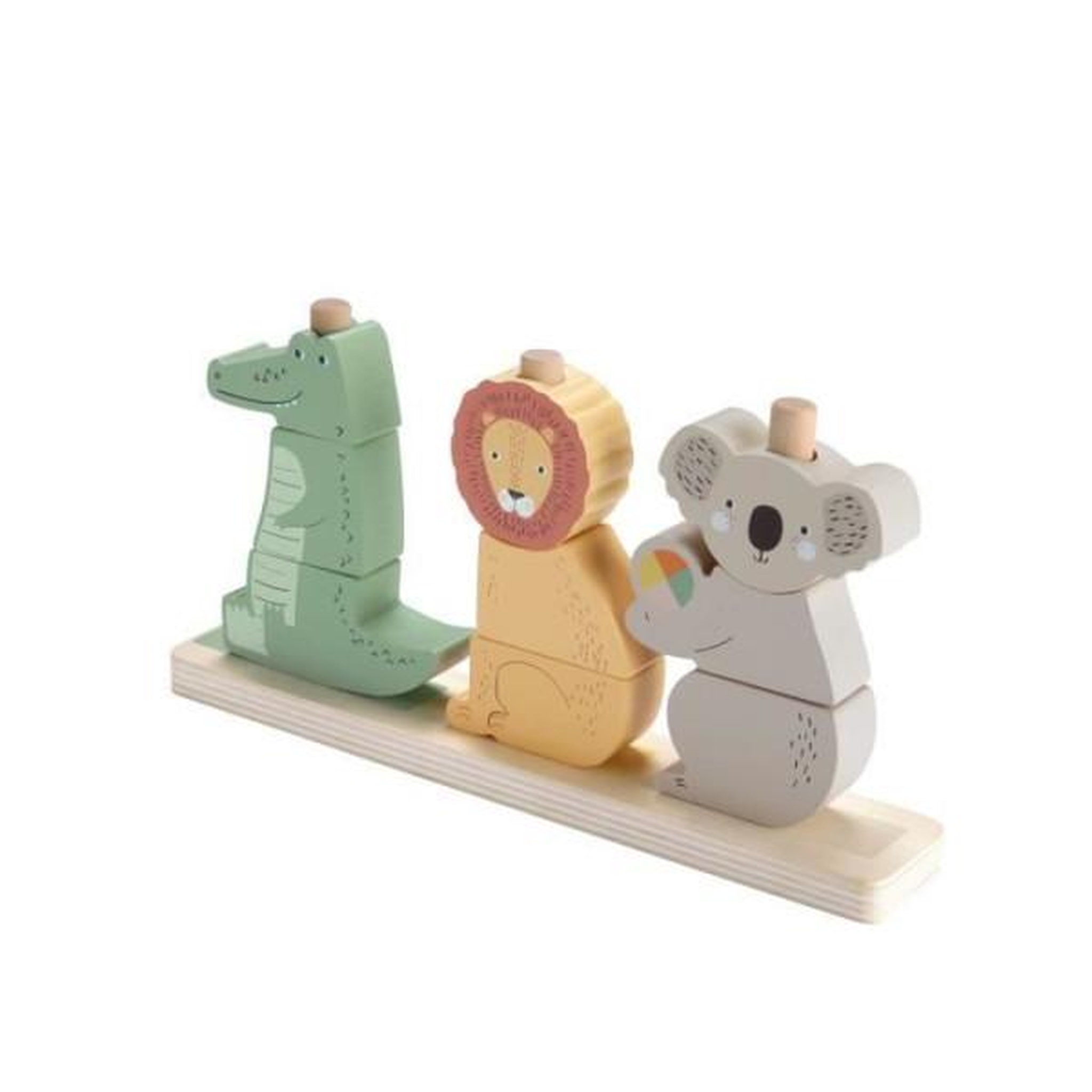 Voir la diapositive 3 : FISHER PRICE Fisher-price-animaux en bois a empiler et trier, 10 pieces hxv04