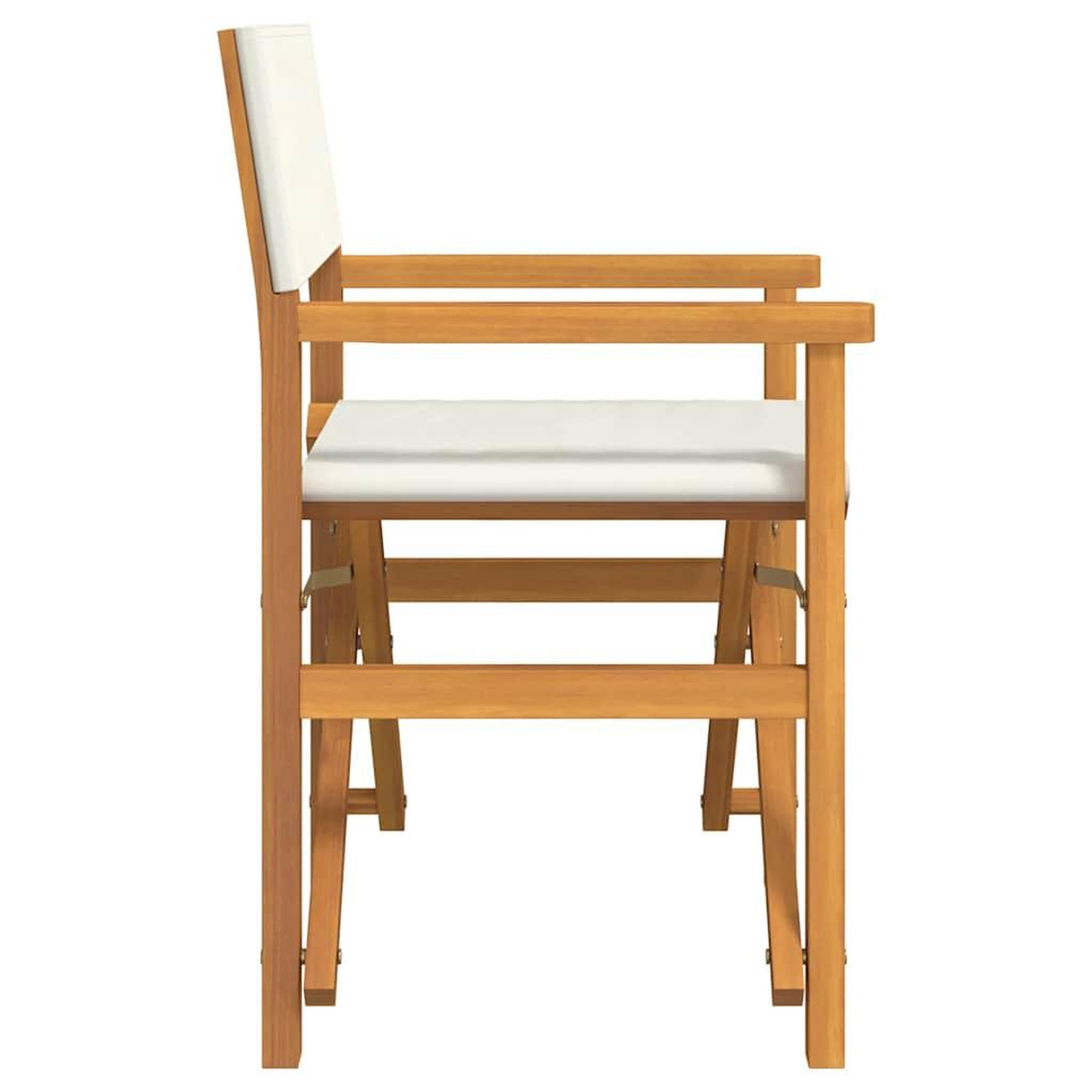 Voir la diapositive 5 : VIDAXL Chaises de metteur en scene pliantes lot de 2 Bois teck massif