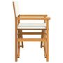 Voir la diapositive 5 : VIDAXL Chaises de metteur en scene pliantes lot de 2 Bois teck massif