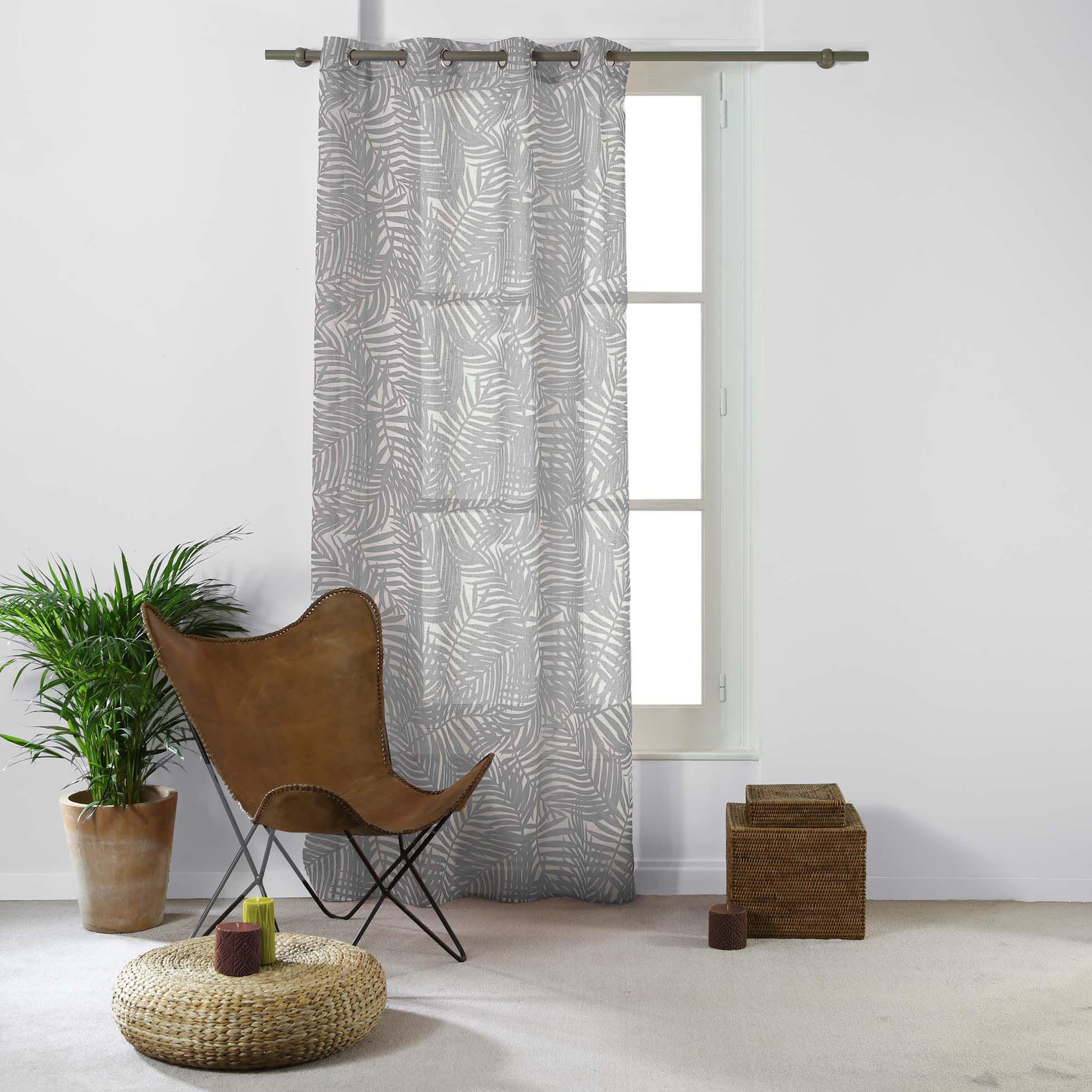 Voir la diapositive 6 : Eden Voilage a oeillets eucalys design et moderne