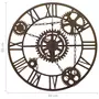 VIDAXL Horloge murale Marron 80 cm Metal
