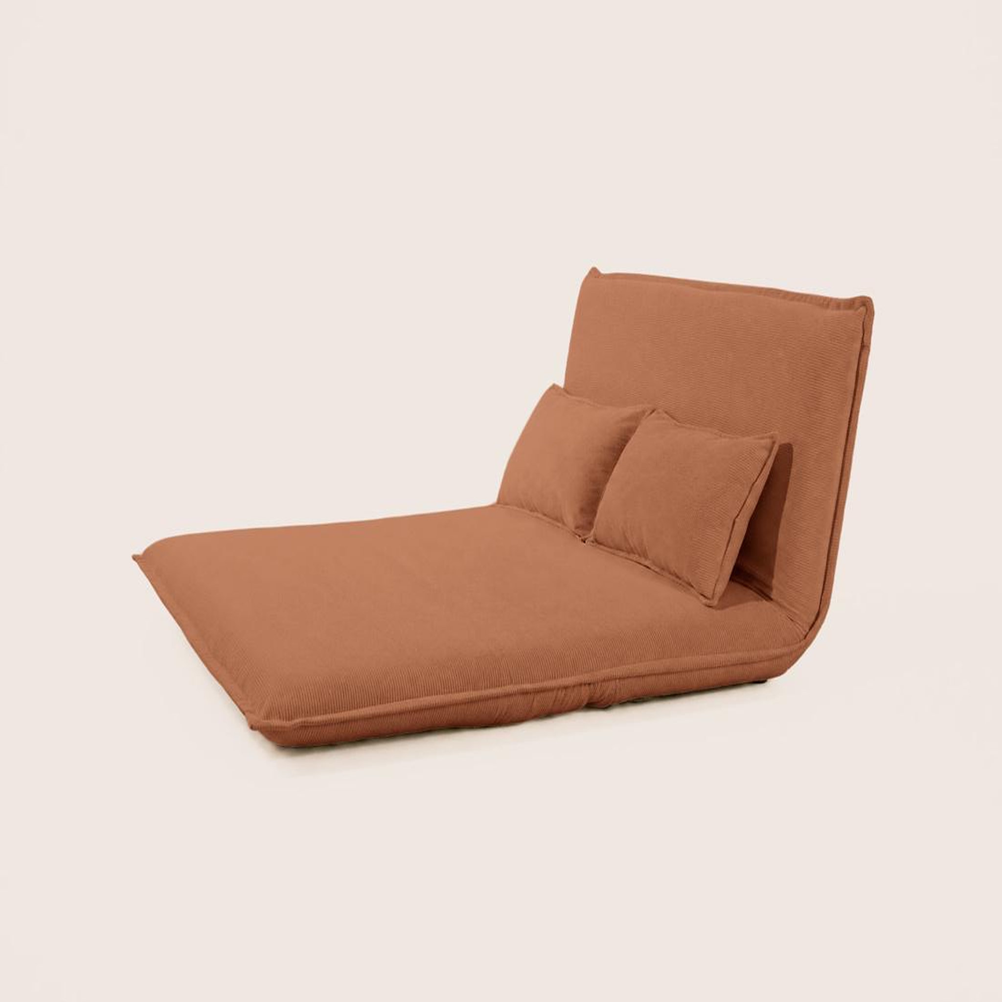 Voir la diapositive 4 : BEST MOBILIER Candice - banquette 2 places convertible clic-clac en velours côtelé