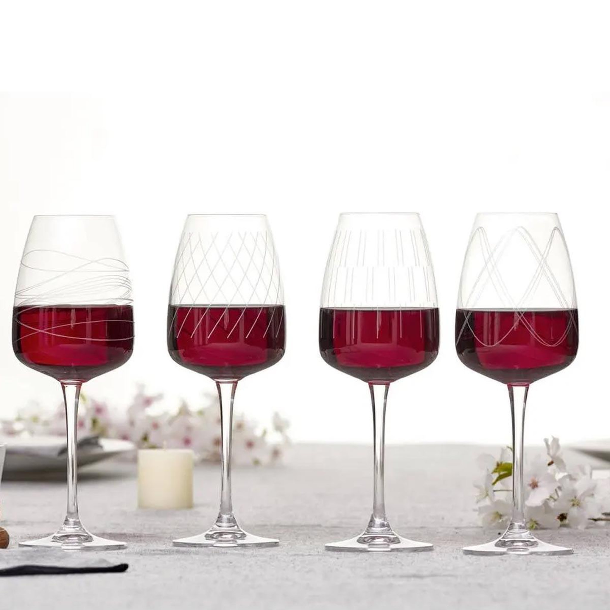 Voir la diapositive 2 : SECRET DE GOURMET Lot de 4 verres à vin  talia  44cl transparent