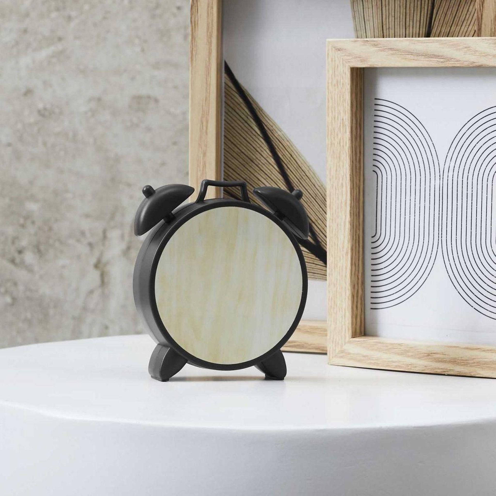 Voir la diapositive 4 : Paris Prix Horloge à Poser à LED  Vintage  9cm Noir