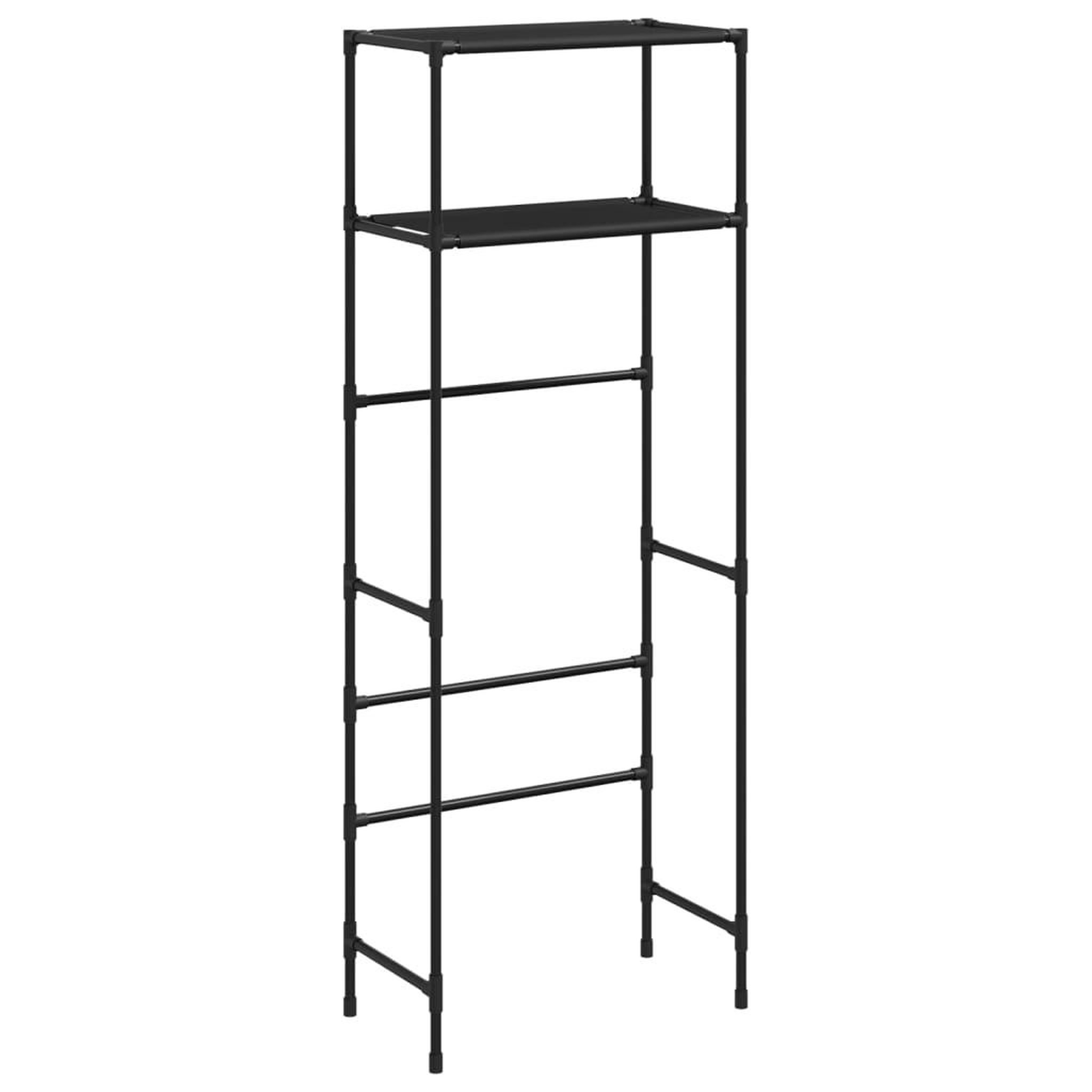 Voir la diapositive 2 : VIDAXL Support de rangement 2 niveaux sur toilette Noir 53,5x28x143 cm