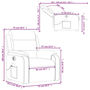 Voir la diapositive 6 : VIDAXL Fauteuil de massage inclinable electrique Rouge bordeaux Tissu