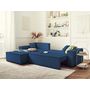 Voir la diapositive 3 : BEST MOBILIER Dellia - canapé d'angle réversible convertible - avec coffre - en velours côtelé - 4 places