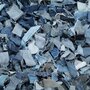 VIDAXL Tapis Shaggy Denim 190x280 cm Bleu