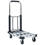 VIDAXL Chariot de transport pliable 150 kg Aluminium Argente