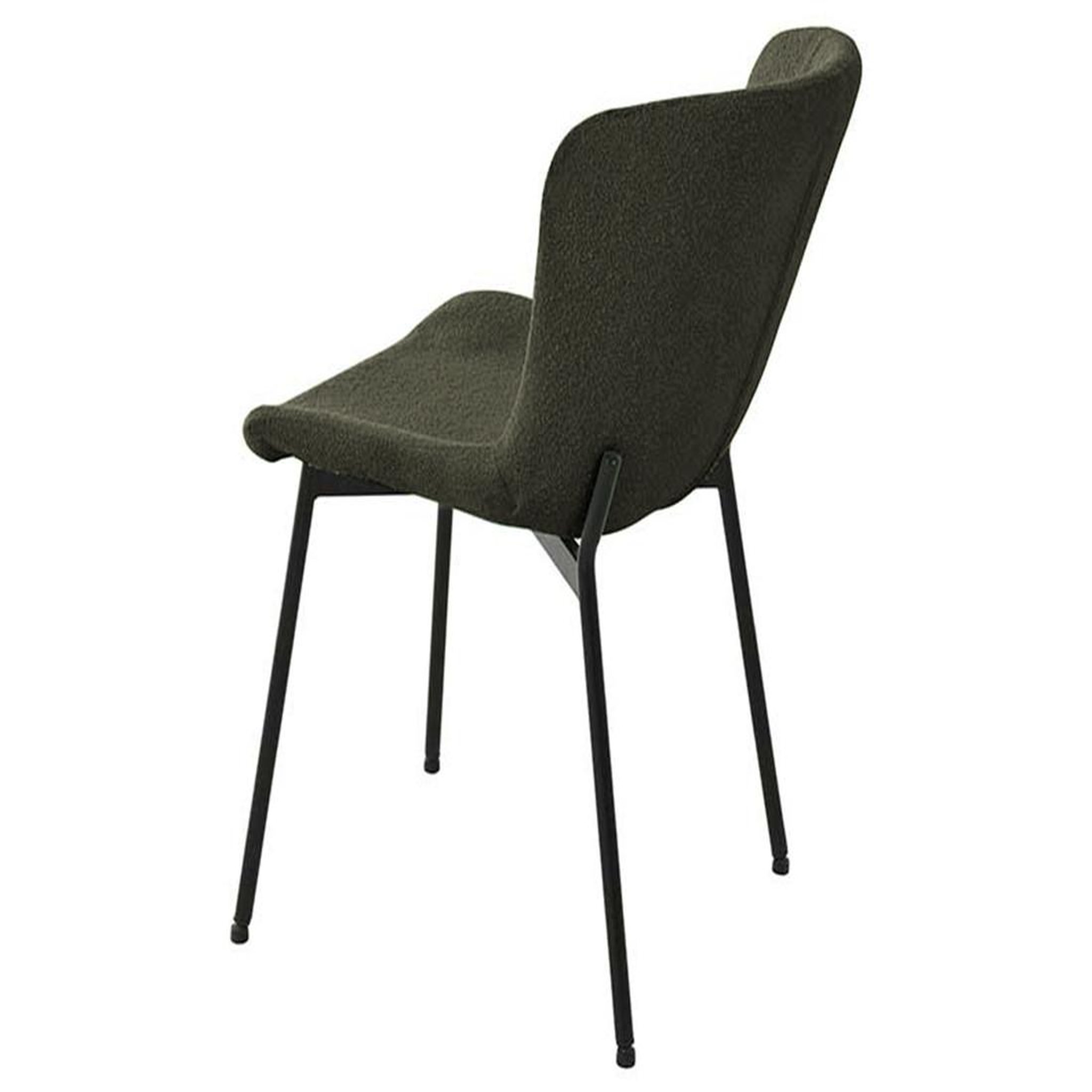 Voir la diapositive 5 : LISA DESIGN Castillo - lot de 4 chaises - kaki - en tissu bouclette