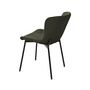 Voir la diapositive 5 : LISA DESIGN Castillo - lot de 4 chaises - kaki - en tissu bouclette