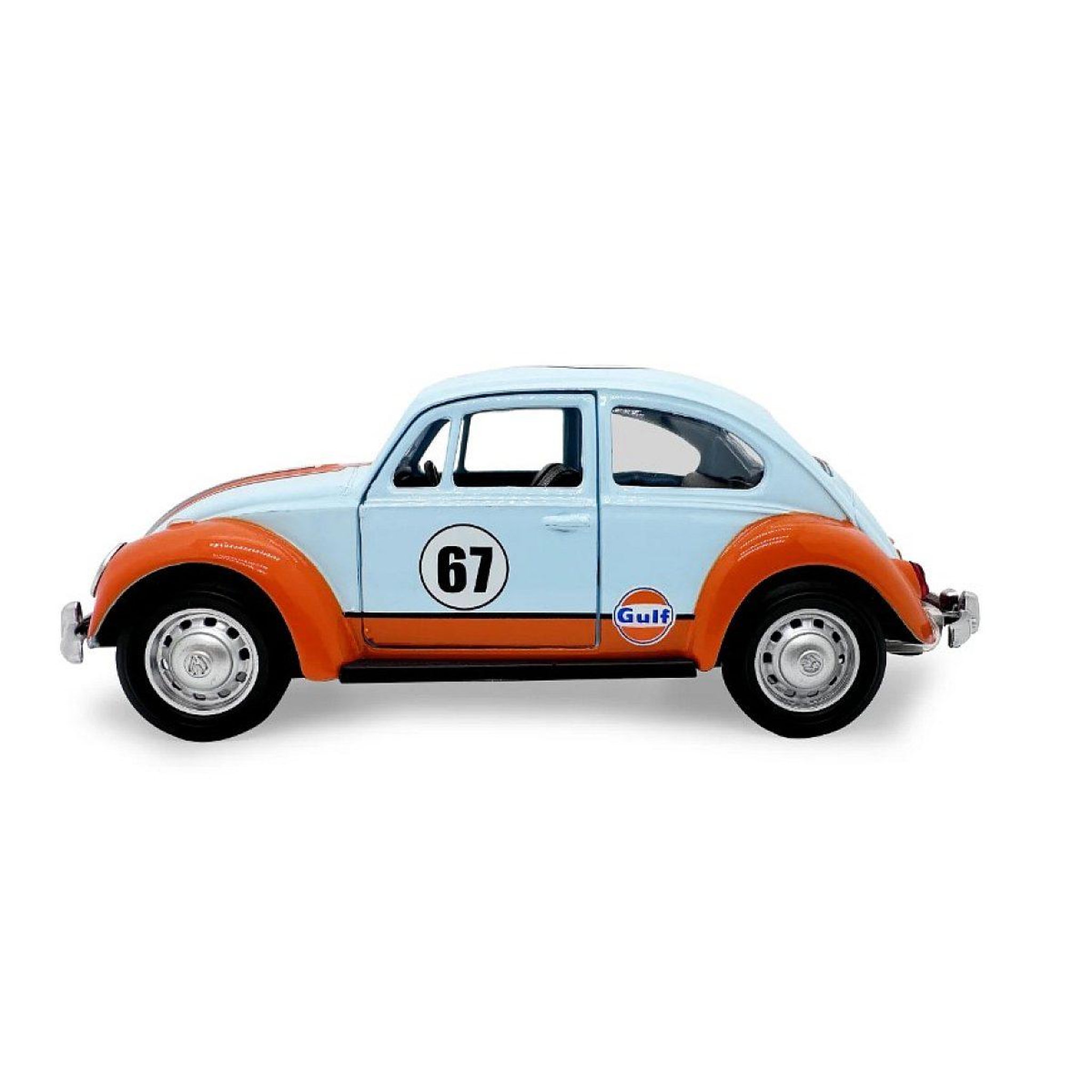 Voir la diapositive 2 : Jamara Volkswagen coccinelle 1967 miniature 1:28 bleu clair avec piles