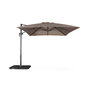 Voir la diapositive 4 : SWEEEK Parasol déporté rectangulaire 3x4 m - Wimereux - Parasol excentré inclinable dans 6 positions, rotatif à 360° + dalles à lester 50x50cm