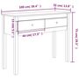 Voir la diapositive 6 : VIDAXL Table console Marron miel 100x35x75 cm Bois massif de pin