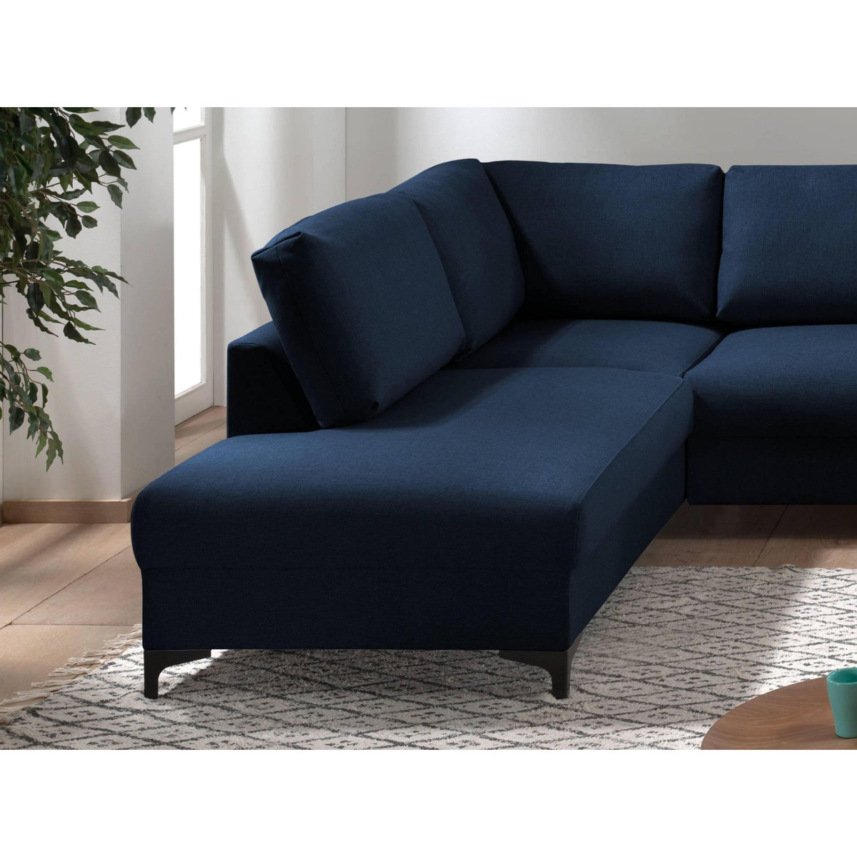 LISA DESIGN Tala - canapé d'angle gauche - convertible - 5 places - en tissu