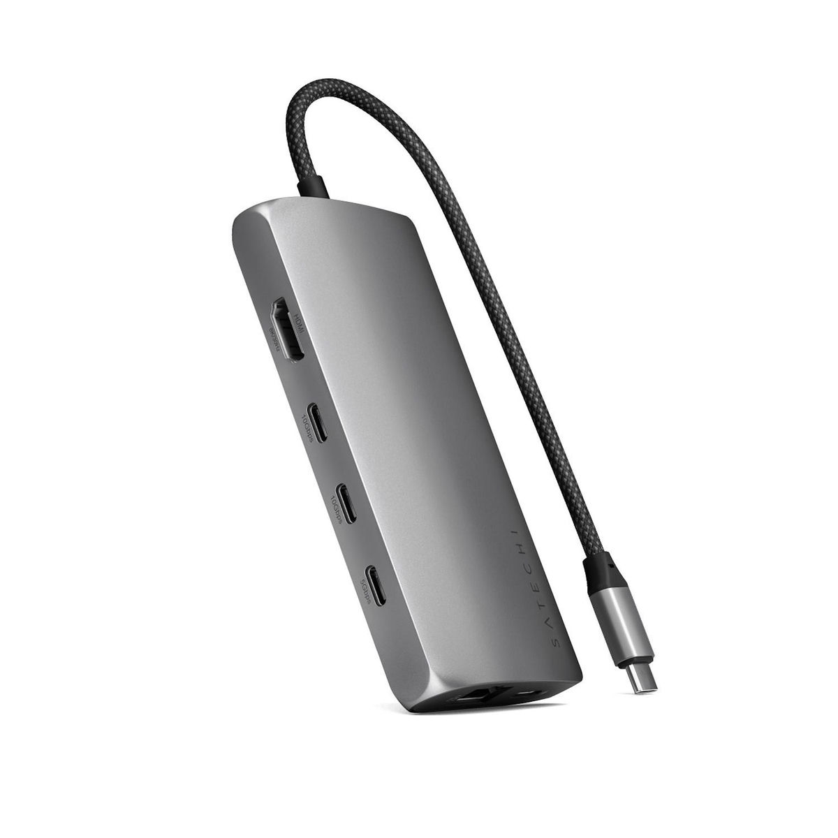SATECHI Satechi ST-P8KEM station d'accueil Avec fil USB 3.2 Gen 1 (3.1 Gen 1) Type-C Gris