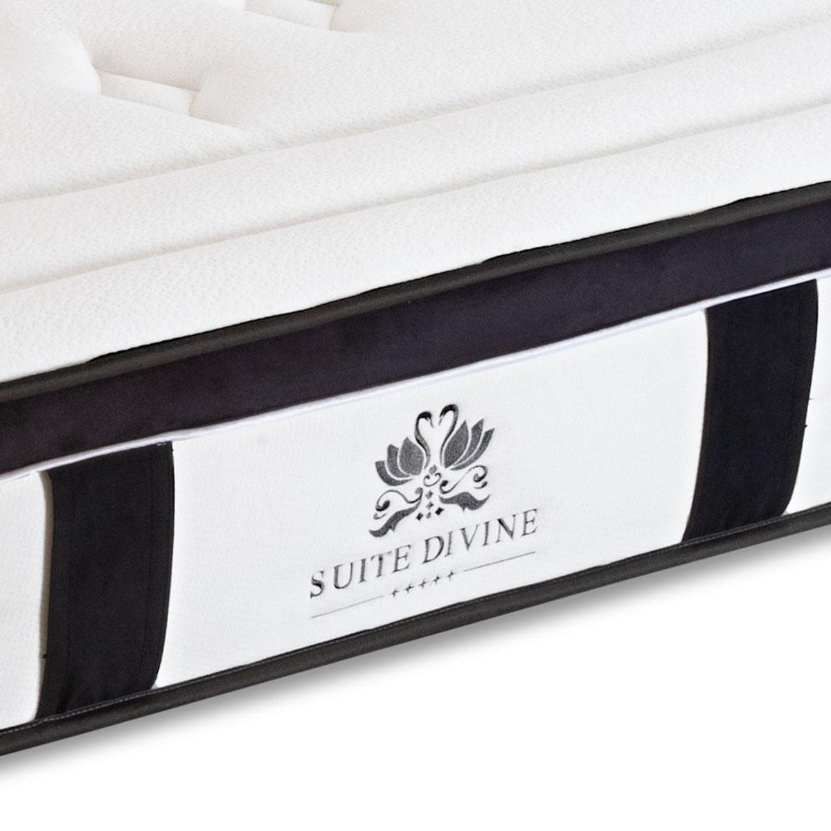 SUITE ETOILEE SUITE ETOILEE | Ensemble SUITE DIVINE | Matelas Mémoire de forme + Sommier Bois